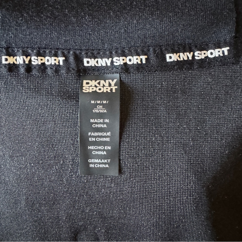 DKNY Sport Black Velvet Hoodie M EUC - Picture 8 of 8